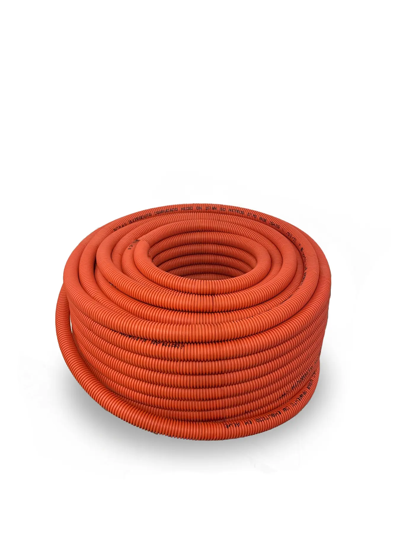 Rolo completo de eletroduto corrugado laranja para laje Fortplas